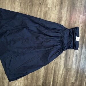 Classic Navy Full A-Line Skirt